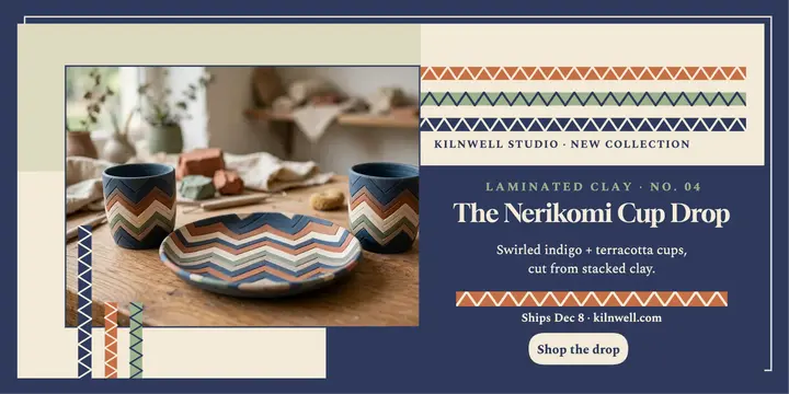 Kilnwell Studio nerikomi cup drop post template