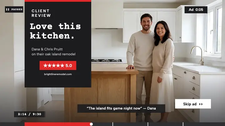 Brightline kitchen remodel paused review template