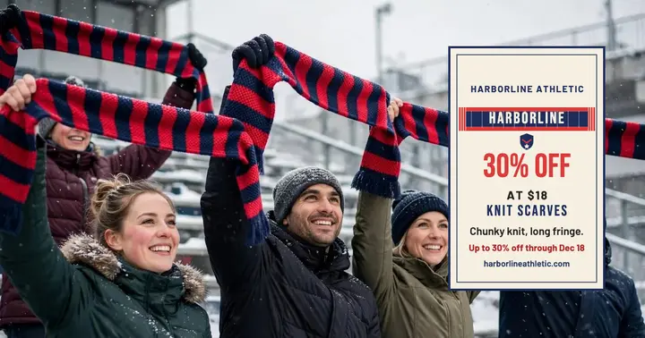 Harborline knit scarf clearance post template