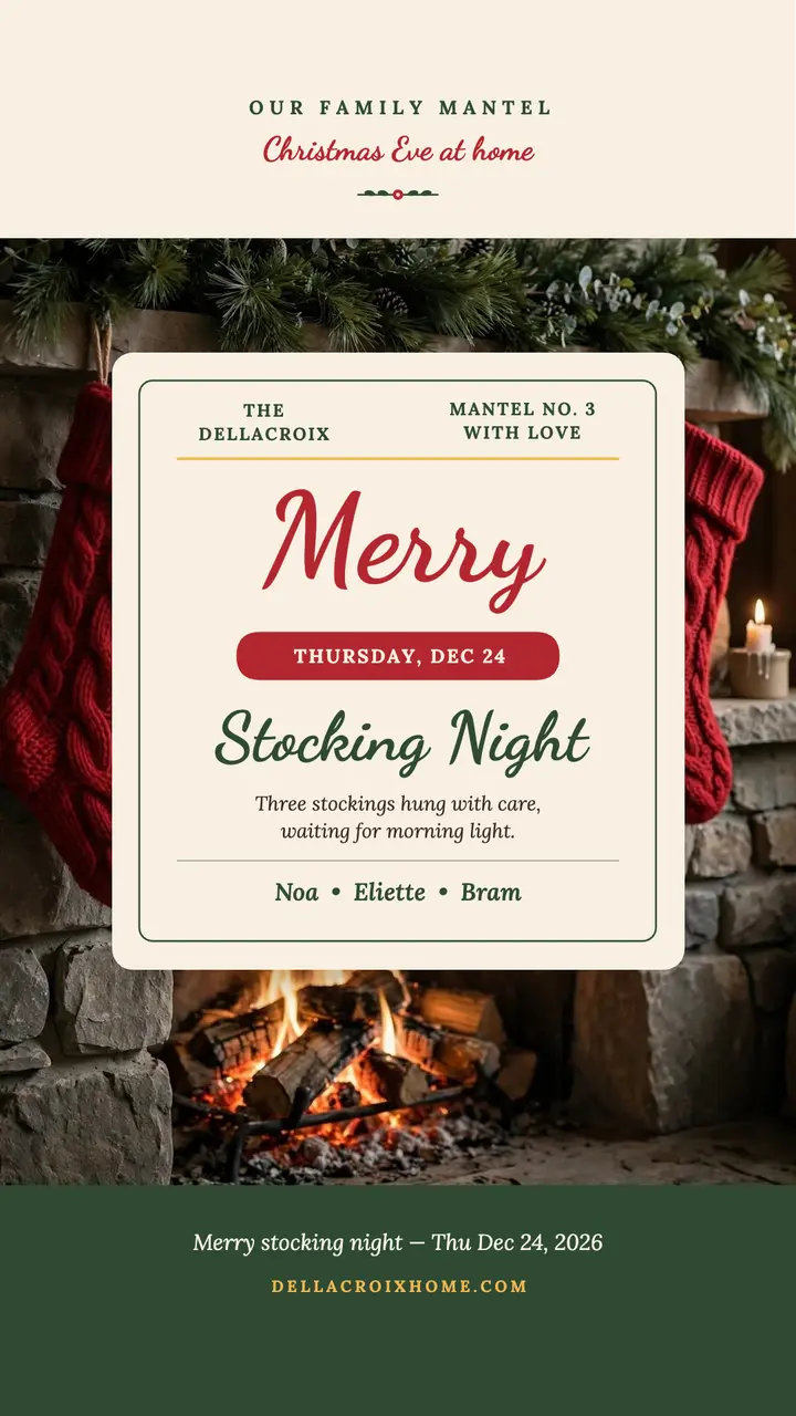 Dellacroix mantel stocking night story template