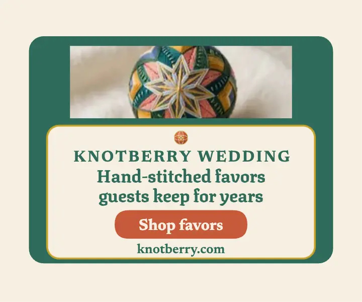 Knotberry temari favor wedding ad template