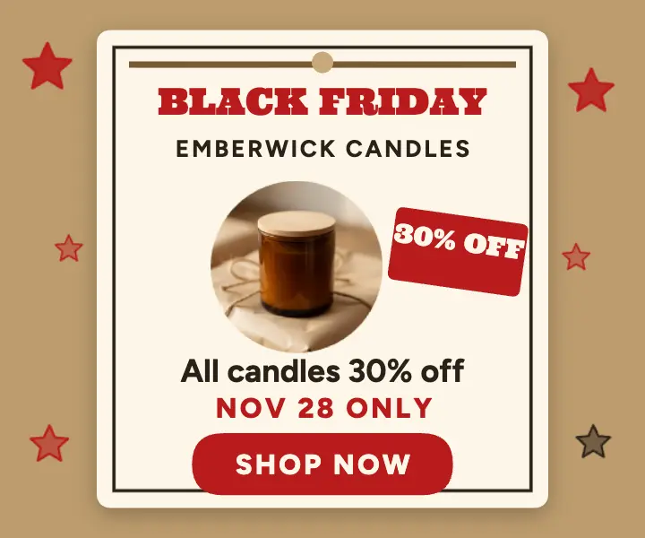 Emberwick Black Friday candle sale ad template