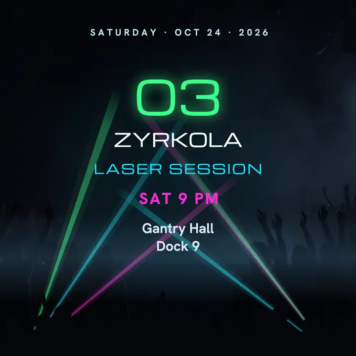 ZYRKOLA laser session club night post template