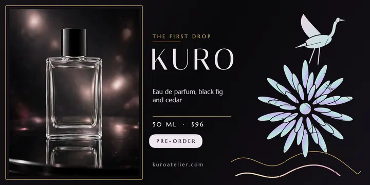 Kuro Atelier lacquer parfum pre-order template