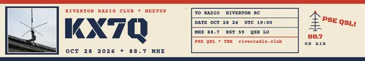 KX7Q radio club meetup cover template