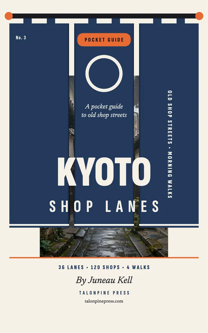 Kyoto shop lanes pocket guide cover template