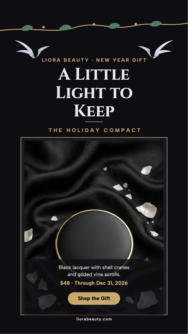 Liora holiday compact story, lacquer template