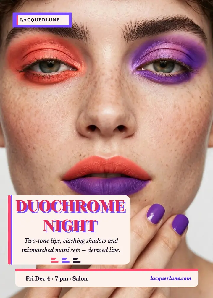 Lacquerlune Duochrome Night invitation template