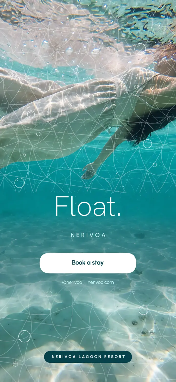 Nerivoa lagoon float phone wallpaper: resort phone wallpaper template