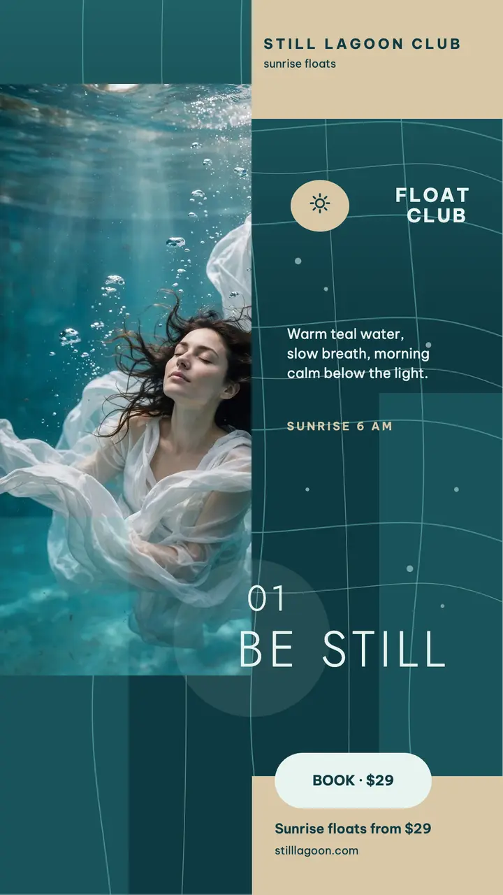 Still Lagoon float club story template
