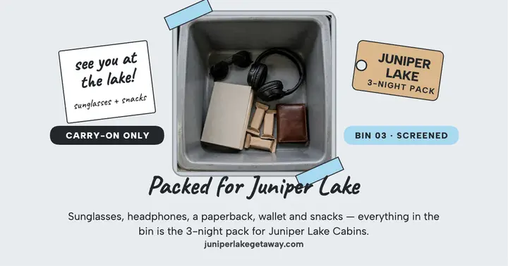Juniper Lake carry-on packing tray post template