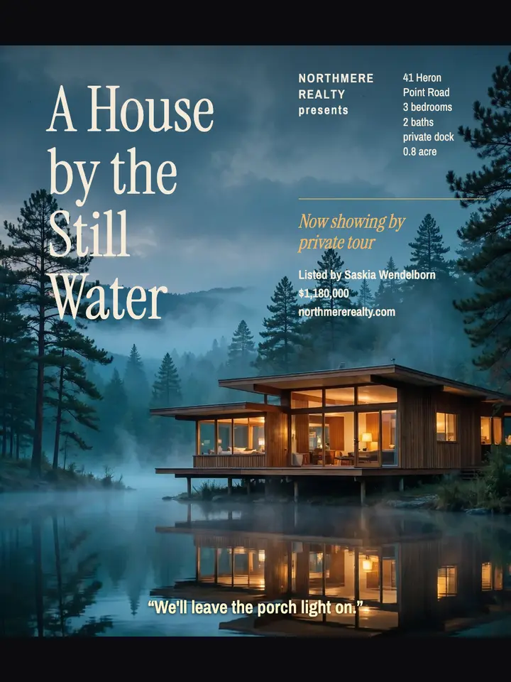 Lake house listing, director's cut template