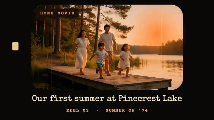 Pinecrest summer reel thumbnail template