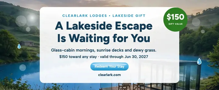 Clearlark Lodges lakeside gift voucher: lakeside gift voucher template