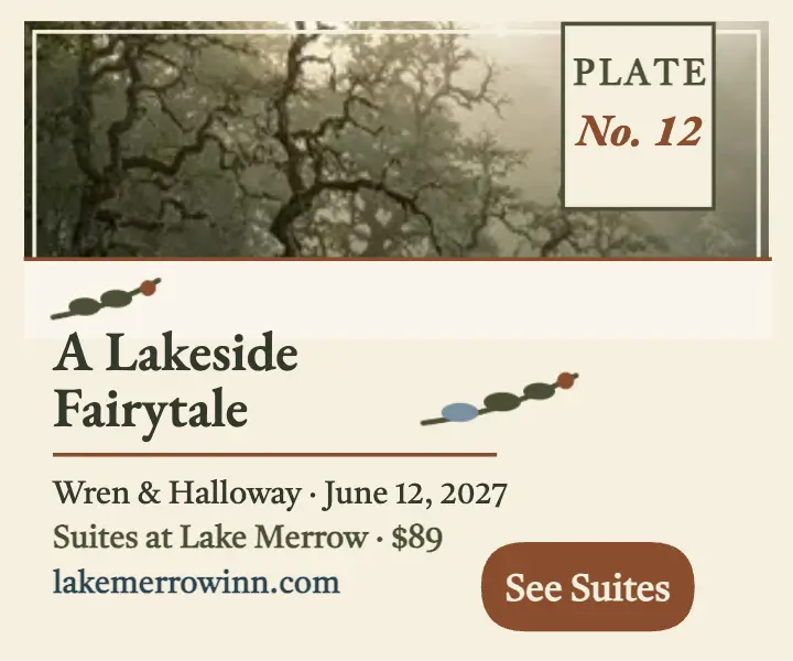 Lakeside fairytale wedding suite ad: lakeside wedding ad template