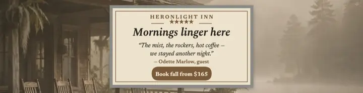 Heronlight Inn guest review billboard template
