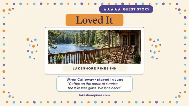 Lakeshore Pines 5-star stay thumbnail template