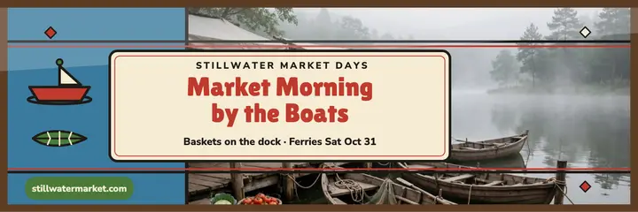 Stillwater market morning glass header template