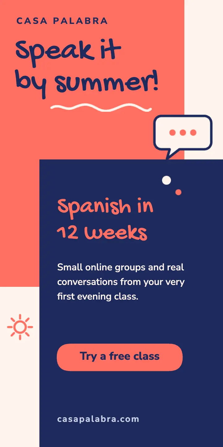 Speak it by summer language ad template