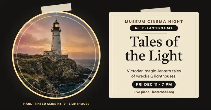 Lantern Hall magic lantern night post template
