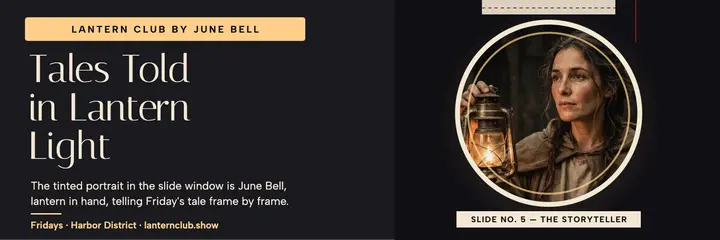 Lantern Club story night header template