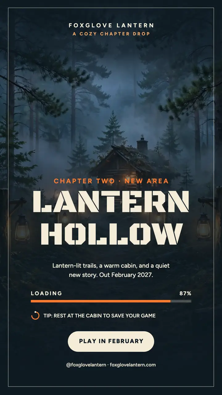 Lantern Hollow chapter drop story template