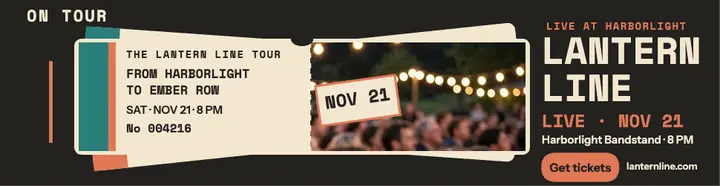 Lantern Line gig tickets billboard template