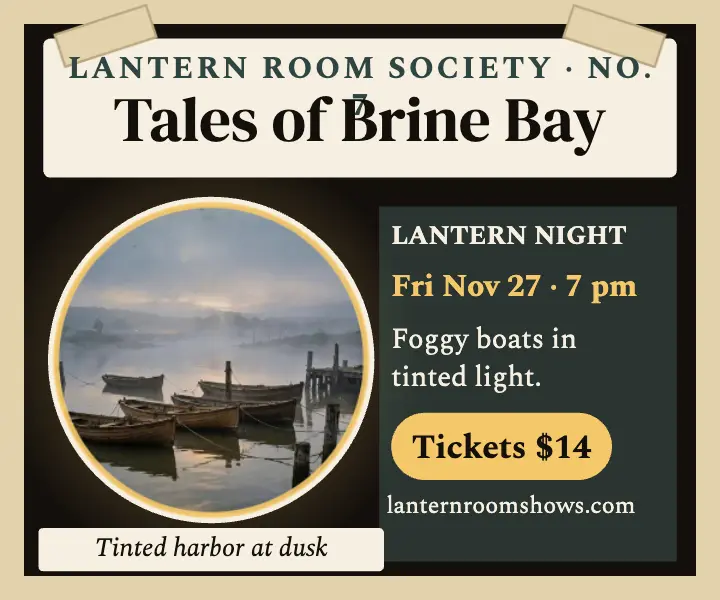 Lantern Room magic-lantern harbor tales ad template
