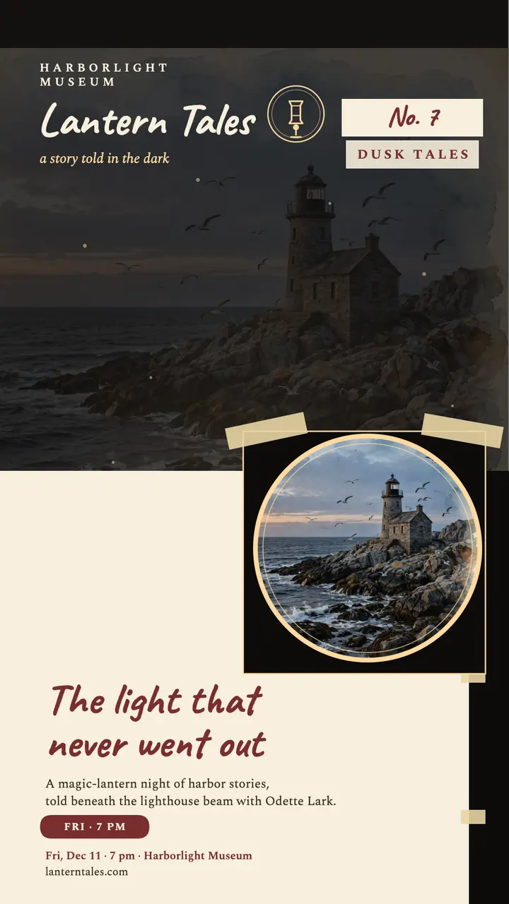 Lantern Tales lighthouse magic-lantern story template