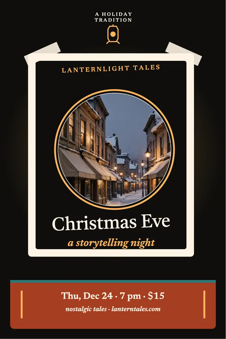 Lanternlight Tales Christmas Eve poster template