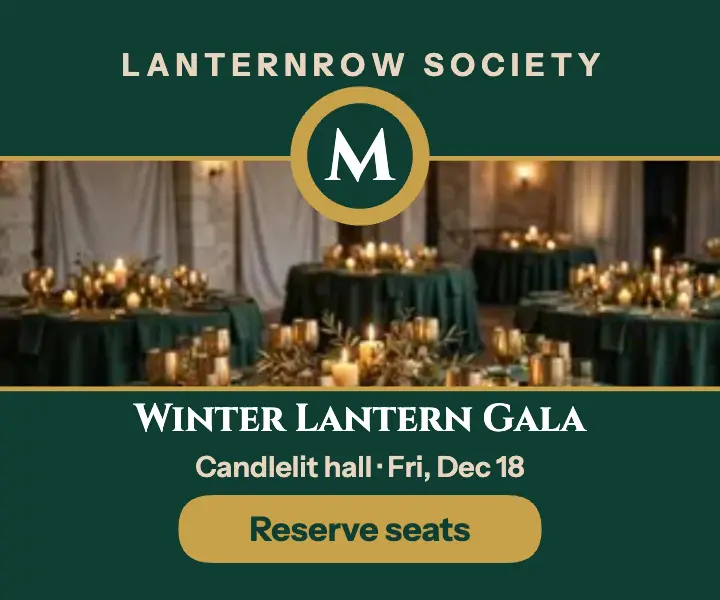 Lanternrow winter gala invite ad template