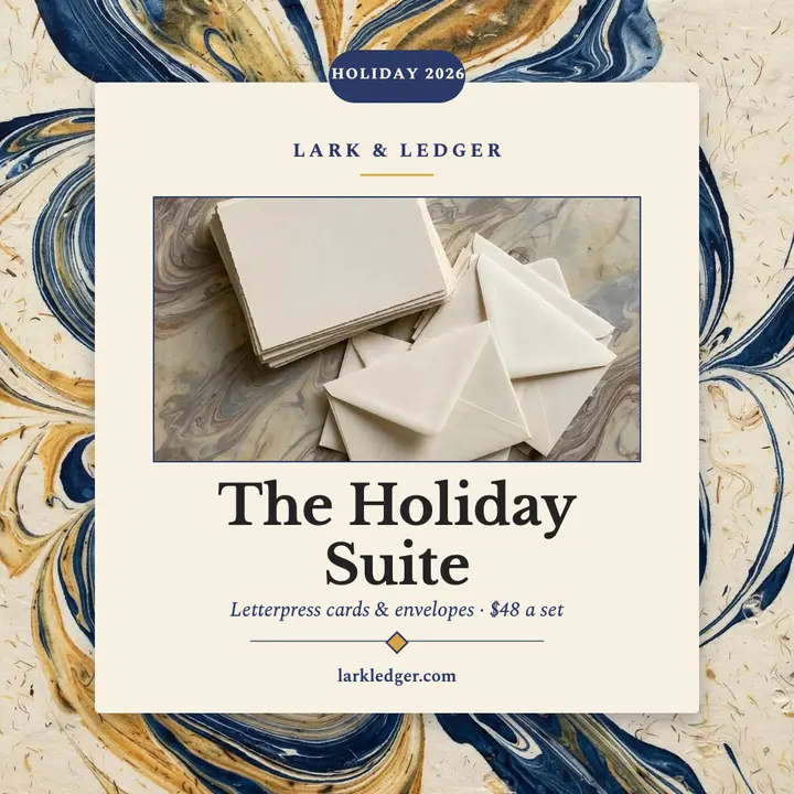 Lark and Ledger holiday stationery post template