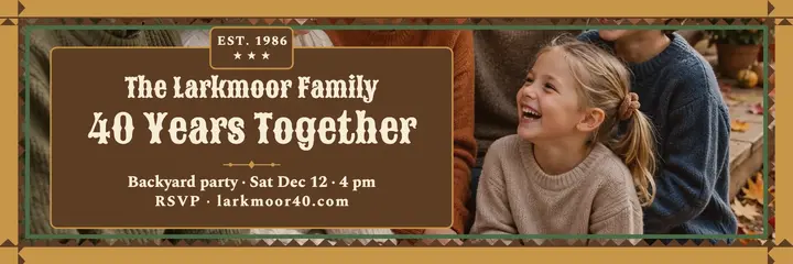 Larkmoor family 40 years header template