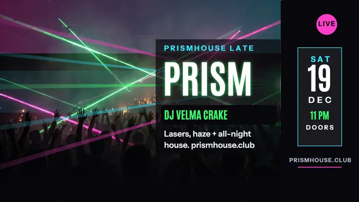 Prismhouse Late laser club thumbnail template