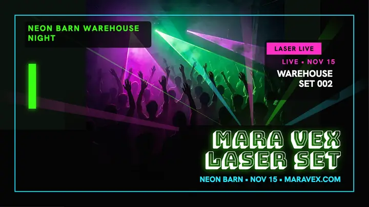 Mara Vex laser warehouse set thumbnail template