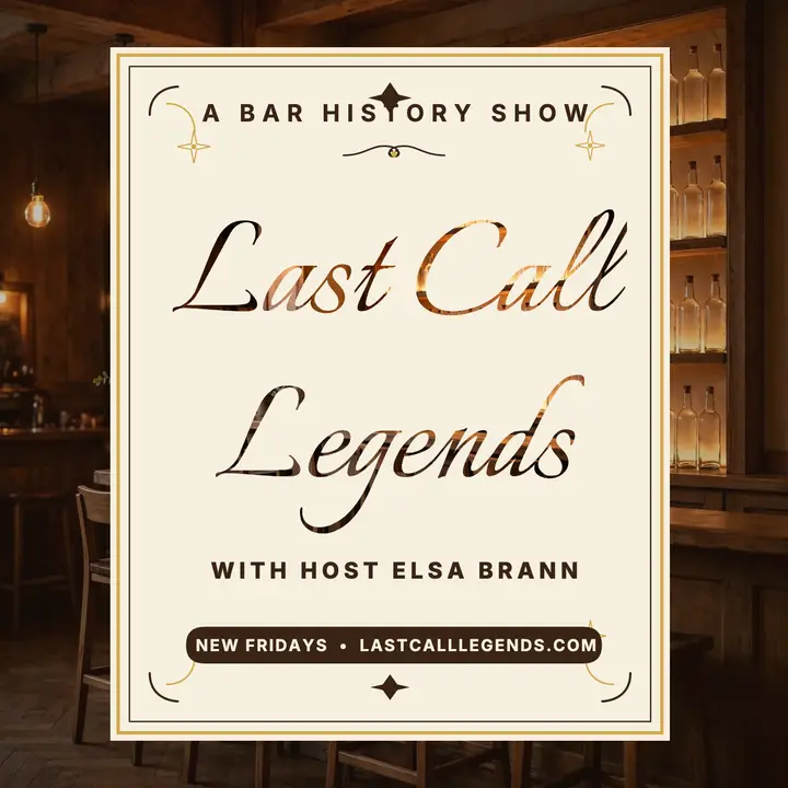 Last Call Legends bar history podcast cover template
