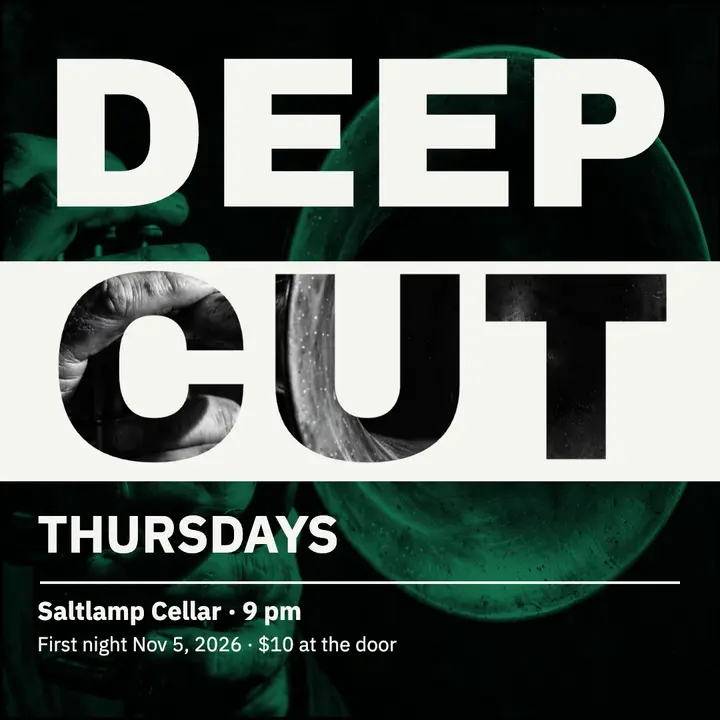 Saltlamp Cellar Deep Cut jazz night post: jazz night poster post template