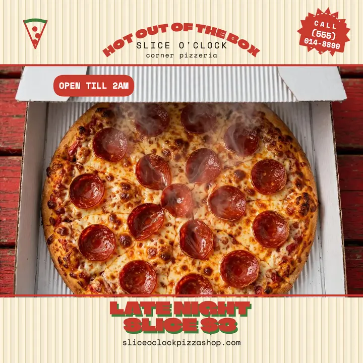 Slice O'Clock late night slice post template