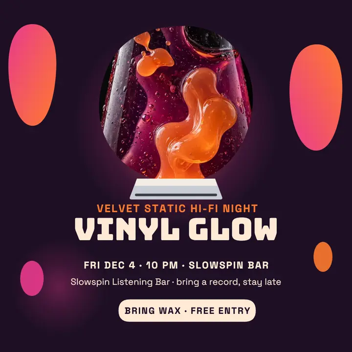 Slowspin vinyl glow night post template