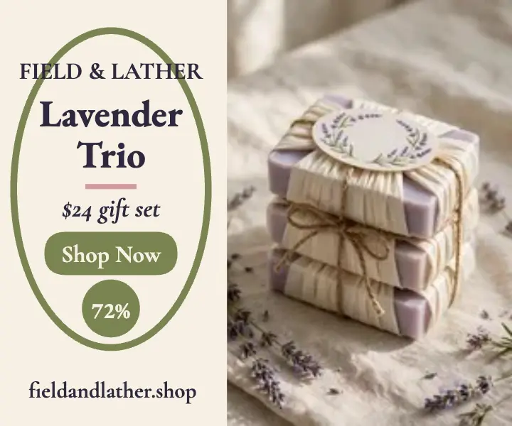 Field and Lather lavender trio ad template