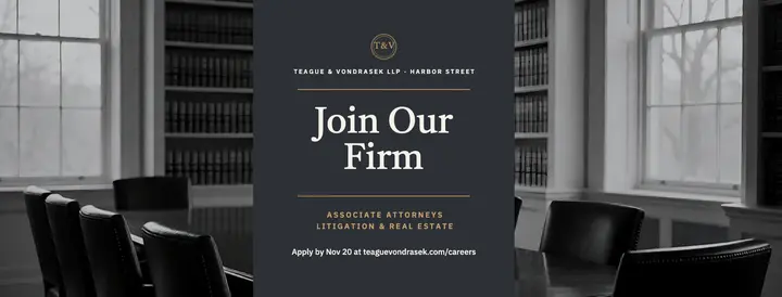 Teague & Vondrasek LLP associate attorney hiring cover: law firm hiring cover template