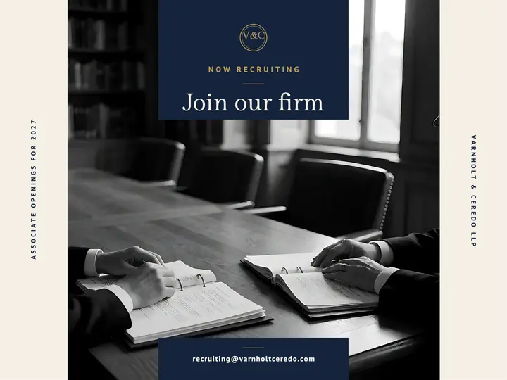 Varnholt & Ceredo associate hiring slide template