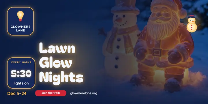 Glowmere Lane lawn glow nights blow-mold post template