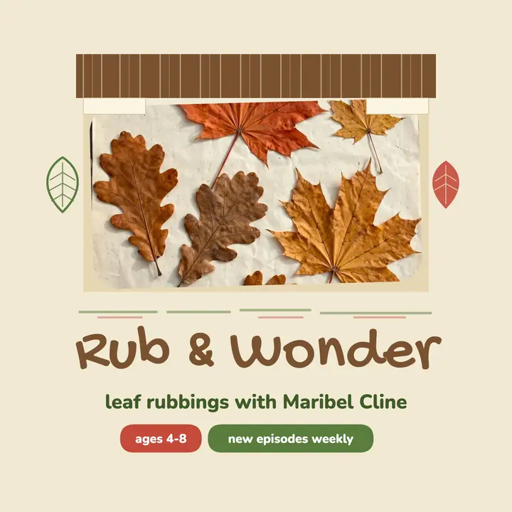 Rub and Wonder leaf rubbing show cover template
