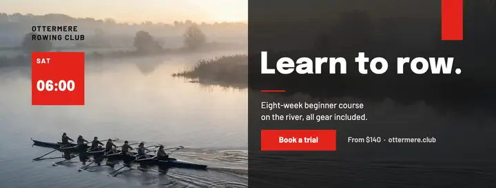 Ottermere Rowing Club learn to row cover template