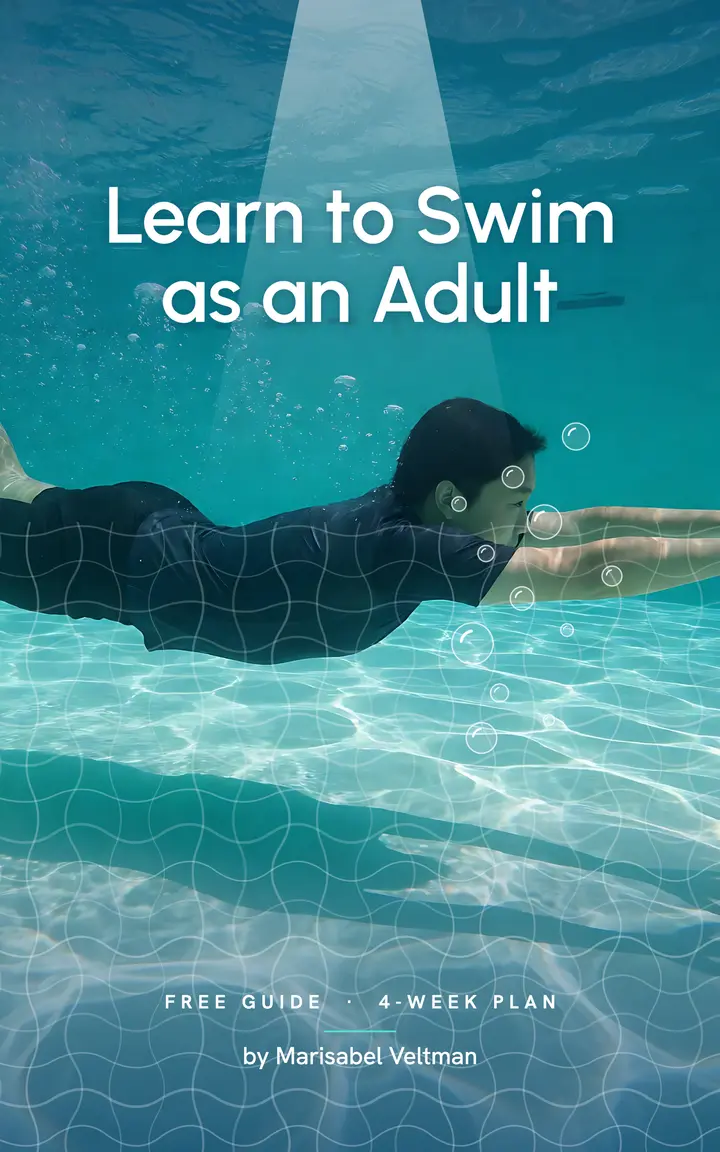Learn to swim as an adult guide cover template