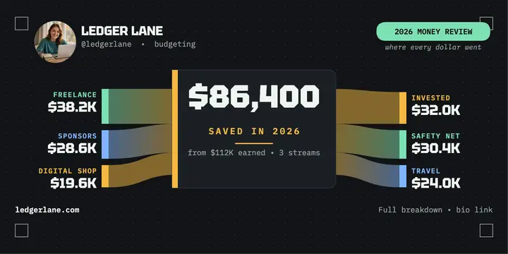 Ledger Lane money flow year review template