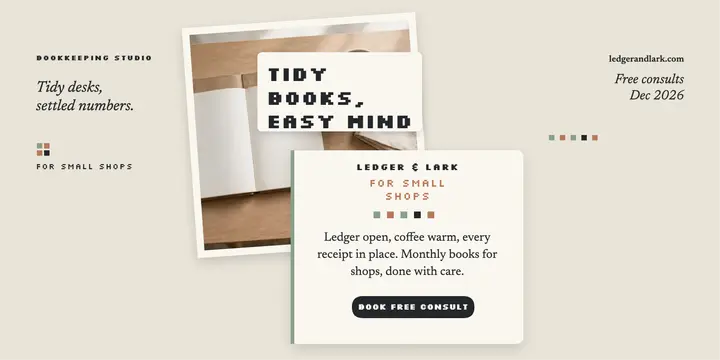 Ledger and Lark calm books post template