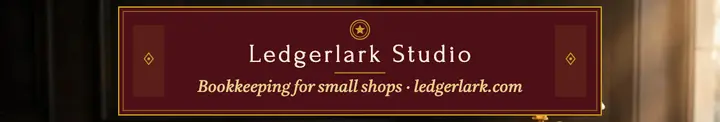 Ledgerlark Studio velvet and gold cover template