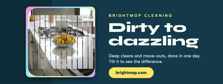 Brightmop before and after lenticular cover: cleaning service before and after cover template